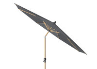 Mittelstockschirm Riva Ø300 Teak look / Anthrazit