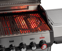 Monroe Pro 3 SIKR Turbo mit 3 Brennern, Hochleistungshitzezone, Rückwandbrenner, Seitenablage, gusseiserner Rost