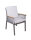 Stuhl DENIA, dunkelbraun, Aluminium, Non-Wood, Seilbespannung