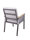 Stuhl DENIA, dunkelbraun, Aluminium, Non-Wood, Seilbespannung
