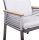 Stuhl DENIA, dunkelbraun, Aluminium, Non-Wood, Seilbespannung