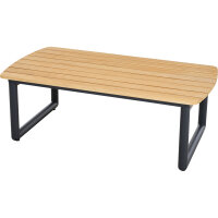 CLIFTON Loungetisch Teak Gestell aus Aluminium matt...