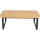 CLIFTON Loungetisch Teak Gestell aus Aluminium matt anthrazit,Tischplatte aus Teakholz in natur
