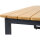 CLIFTON Loungetisch Teak Gestell aus Aluminium matt anthrazit,Tischplatte aus Teakholz in natur