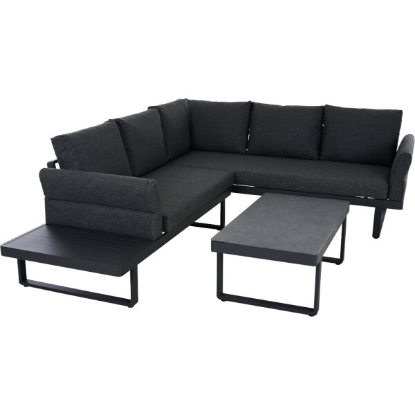 WESTON Loungeset 3-teilig aus Aluminium, Bezug, KPG