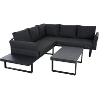 WESTON Loungeset 3-teilig aus Aluminium, Bezug, KPG