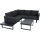 WESTON Loungeset 3-teilig aus Aluminium, Bezug, KPG