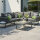 WESTON Loungeset 3-teilig aus Aluminium, Bezug, KPG