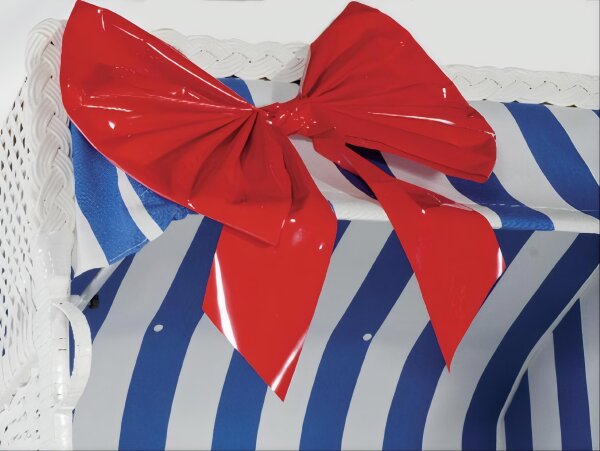 Lackschleife / Geschenkverpackung für Strandkörbe