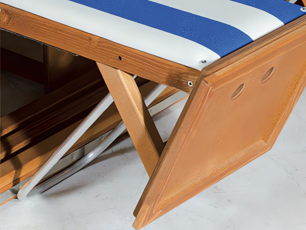 Höhenverstellung der Fußstützen für 2 Sitzer und 2 Sitzer XL