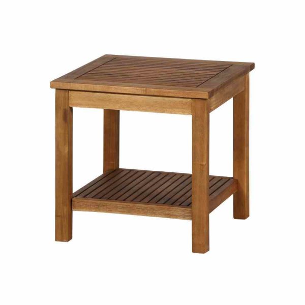 Astoria Beistelltisch 45cm x 45cm x 45cm Gestell und Tischplatte Akazienholz natur ge&ouml;lt