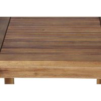 Astoria Beistelltisch 45x45x45 cm Gestell und Tischplatte Akazienholz natur ge&ouml;lt