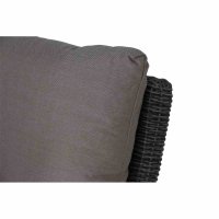 Corido Modul Ecke Gestell Alu matt-anthrazit, Gardino®-Geflecht charcoal grey, mit Sitz- u. Rückenkissen taupe meliert