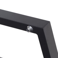 Valencia Loungebank matt anthrazit / salt&pepper Gestell Aluminium, Fläche Ranotex®-Gewebe grau, inkl. Kissen