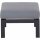 Valencia Loungehocker matt anthrazit / salt&pepper Gestell Aluminium, inkl. Kissen