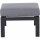 Valencia Loungehocker matt anthrazit / salt&pepper Gestell Aluminium, inkl. Kissen