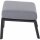 Valencia Loungehocker matt anthrazit / salt&pepper Gestell Aluminium, inkl. Kissen