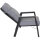 Valencia Loungesessel matt anthrazit / salt&pepper Gestell Aluminium, Fläche Ranotex®-Gewebe grau, inkl. Kissen
