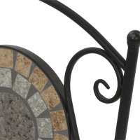 Prato Klappstuhl Gestell Stahl schwarz matt, Fläche Keramik mehrfarbig