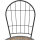 Prato Stapelstuhl Gestell Stahl schwarz matt, Fläche Keramik mehrfarbig