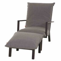 Lounge-Set Rockford matt anthrazit, Hocker+Sessel, Bezug...