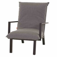 Lounge-Set Rockford matt anthrazit, Hocker+Sessel, Bezug...