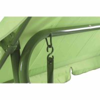 Froggy Kinderschaukel Gestell Stahl grün, Fläche 100% Polyester grün, 75cm x 115cm x 118cm