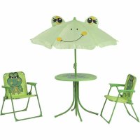 Froggy Kindersitzgruppe 4 tlg. Gestell Stahl grün,...