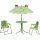Froggy Kindersitzgruppe 4 tlg. Gestell Stahl grün, Fläche 100% Polyester grün