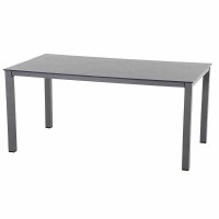 Sola Dining Tisch 160x90 cm, anthrazit Gestell Aluminium...