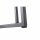 Ramo Beistelltisch 33,5cm x 40cm x 50cm Gestell und Tischplatte Aluminium matt-anthrazit