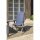 ASTER Sesselauflage 123cm Dessin Fish Bone dunkelblau, 100 % recyceltes Polyester