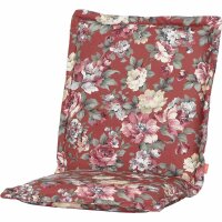 LISSA Sesselauflage 100 cm Dessin Blume terrakotta, 100%...