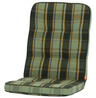 Tarent Auflage zu Sessel, 110 cm, Karo grün Bezug...
