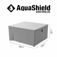AquaShield Sitzgruppenh&uuml;lle 160x150xH85 cm hellgrau, 100% Polyester