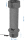 Kunstoffrohr zu Beton Schirmständer, anthrazit, mit Supergrip-Überwurfmutter, für Schirmstöcke in 21-54 mm