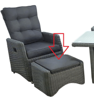 Fußhocker "Roseville" incl. Kissen...