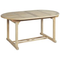 Tisch SOLO, ausziehbar 160cm / 210cm, oval, Teak B-grade,...